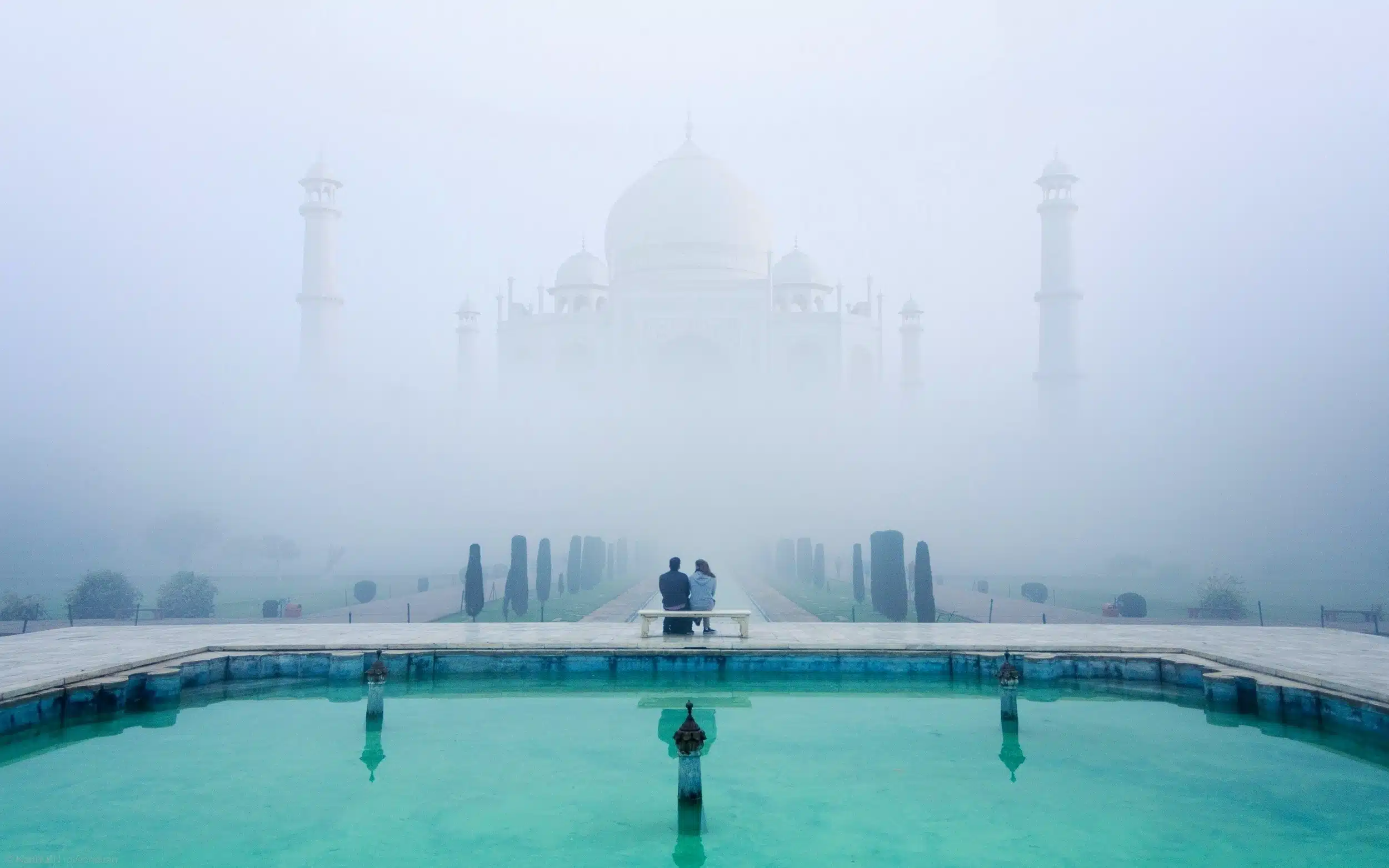 Taj Mahal in the Fog