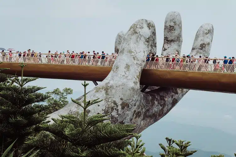 Golden Bridge on Ba Na Hills, Da Nang, Vietnam